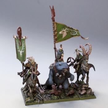 Wood Elves Command Group by Roberto Cantos