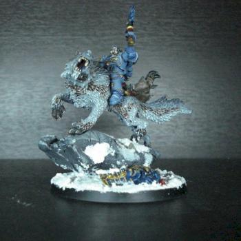 Wolf Lord on Thunderwolf by heliah
