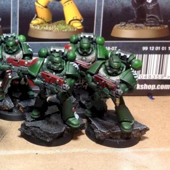 Dark Angels Tactical Squad by SnowIceandLoadedDice