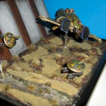Tau Piranha and scratchbulid base by Cagnass