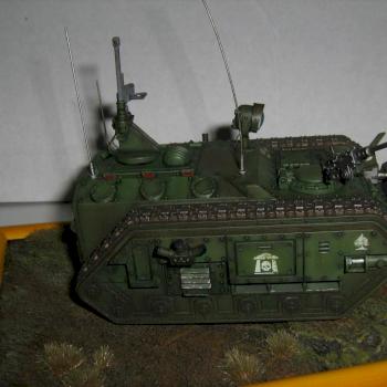 Warhammer 40k Chimera converted into a command & control vehicle by Cagnass
