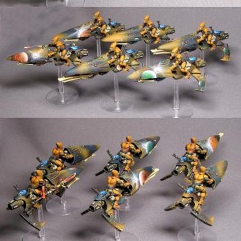 Eldar jetbike squad by Heavy