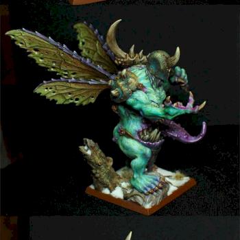 A bit repainted Green Fairy (Daemon Prince of Nurgle) by 4K_
