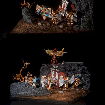 Blood Angels Sanguinary Guard by goodgrind69