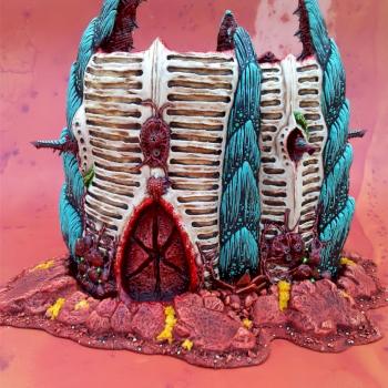 Scratchbuilt Tyranid Bastion by dwez