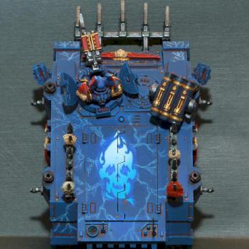 Nigth Lords rhino. Freehand by Old-Red-Goblin
