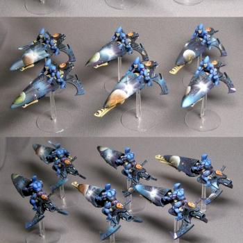 Eldar jetbike squad by Heavy