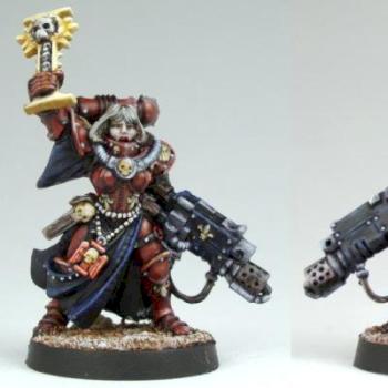 40K Sisters of Battle Cannoness by gmurie