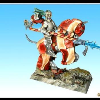 Bretonnian Black Knight Champion by Golden dragon italy