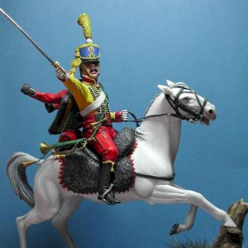 Trompette du 9ème régiment de hussard - 1809 by Antoine