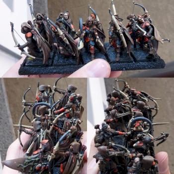 Wood Elf Archers - Forest Fire by Rabenfeder