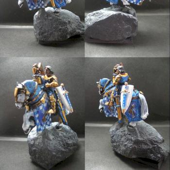 Warhammer Bretonnian Knight of Excalibur by tinman755