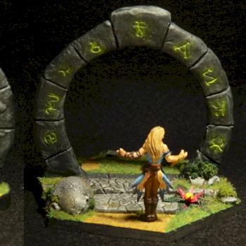 Myranda at the Druid Gate by Saphirdragon