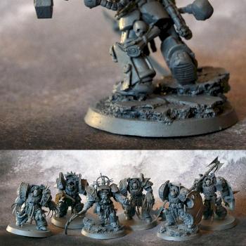Space Marine Chaplain or Librarian in Terminator Armour by Gregorczuk