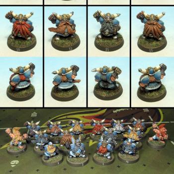 Dwarf Bloodbowl team by ptdesignstudio