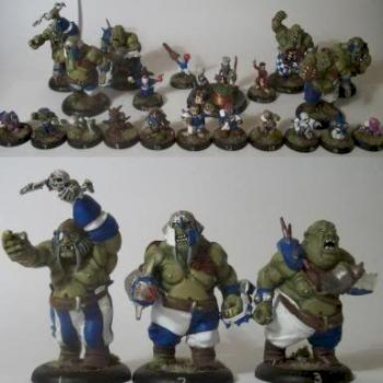 Blood Bowl Ogre Team by Cribbleobblepie