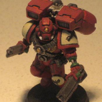 Blood Ravens Assault Marine by Pipmeister