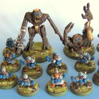 Halfling Blood Bowl team by WolfG