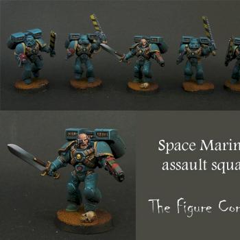 Space marine Assault squad by thefigurecorner