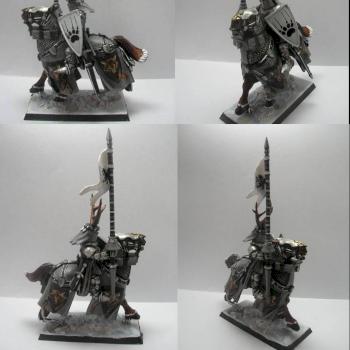 Warhammer Bretonnian Knight of Timber Wolf by tinman755