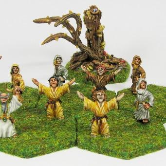 Demonworld 15 mm Druid's Circle including Tree Elemental and Wood Spirits by Postumus
