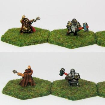 Demonworld 15 mm Dwarfen-Priests (2) by Postumus