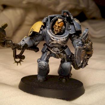 Wolf Guard Terminator with Thunderhammer and Stormshield by Ulfwerener