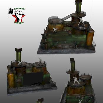 Necromunda terrain style factory by Starfog