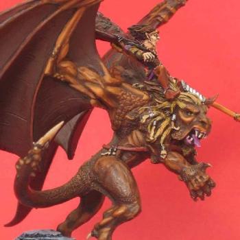 GW - Manticore with beast master by Naoned