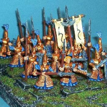 High elf warrior regiment by Hieroslave