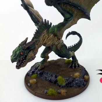 Warhammer Green Dragon by malinek28