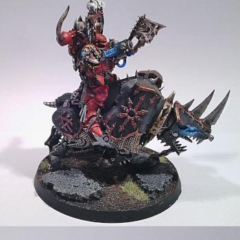 Chaos Space Marines Khorne Lord On Juggernout Conversion by Micz
