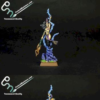 Dark Elf Supreme Sorceress by perfectminiaturecom