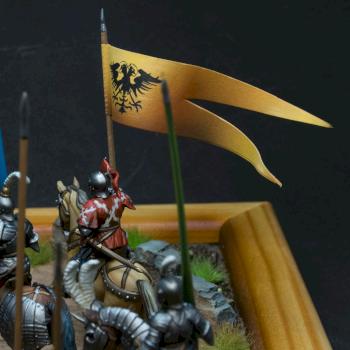 Medieval soldiers marching details by stalkerminsky