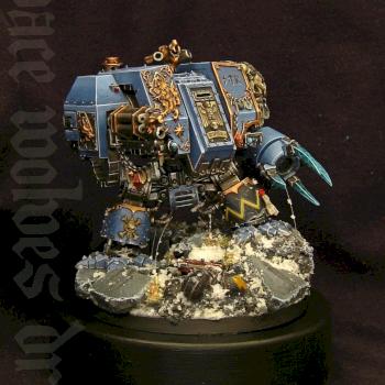 space wolves dreadnought by black dagger