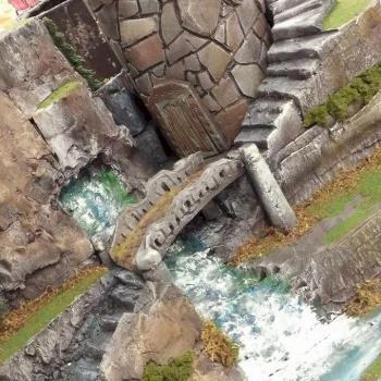 Foofighterubu Terrain Studio: Tower by the waterfall. by Foofighterubu