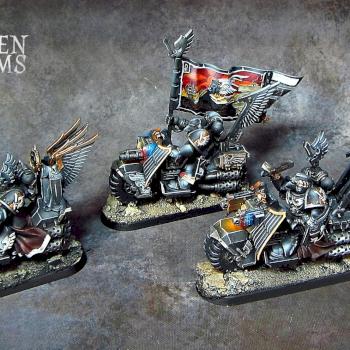 Dark Angels Ravenwing Command Squad by Awaken Realms