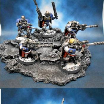 Space Marine Sniper Scout Squad by Emi!