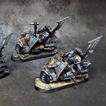 Dark Angels Ravenwing Black Knights by Awaken Realms