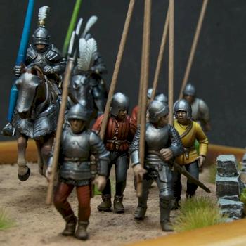 Medieval soldiers marching details by stalkerminsky