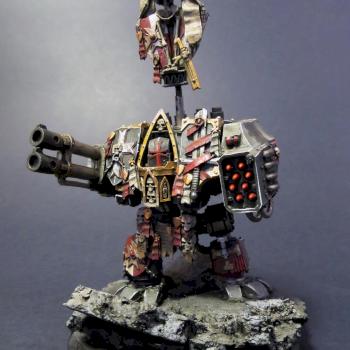 Black Templar Venerable Dreadnought by agoldfish
