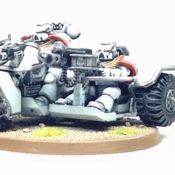 White Scars Space Marine Attack Bike by Dante Miniatures