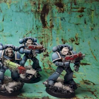 Space Marines Tactical Squad by inakue by inakue