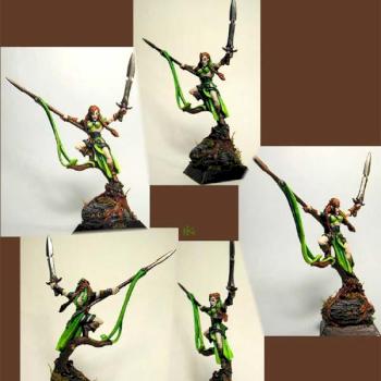 Wood Elf Wardancer by ALizardInCrimson