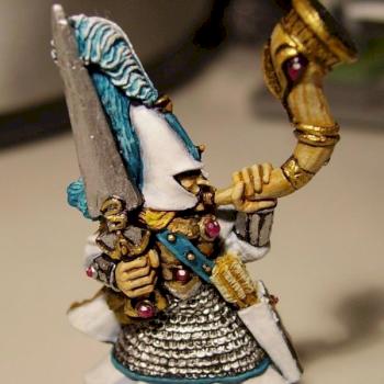 high elf standard bearer (w.i.p.) by Ganreld the Uniter