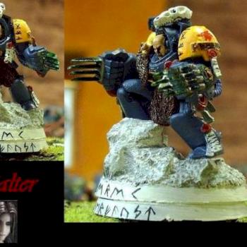 Space Wolves Wolfslord Berek Donnerfaust by Kjalter