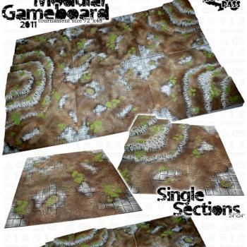 TOURNAMENT size MODULAR GAMEBOARD wargames scenery terrain gaming surface by studiolevel