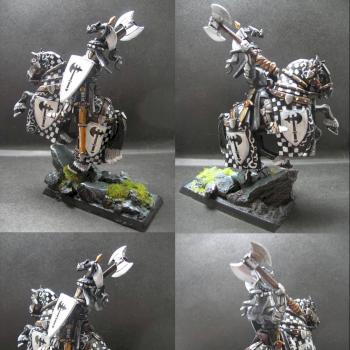 Warhammer Bretonnian Knight of Battle Axe by tinman755