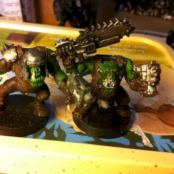 My first two Space orks ork boy by an25
