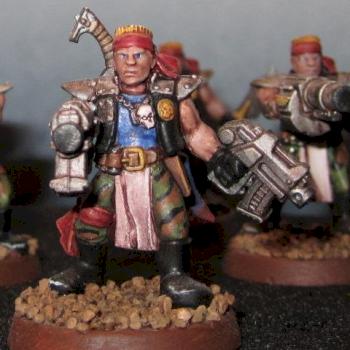 Necromunda gang leader by WithoutWarning